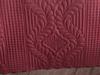 Sena Double Size Bedpspread Set, Coverlet 230x250 with Pillowcase Burgundy
