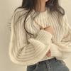 Loose Vintage Harajuku Lantern Long Sleeve Women Sweater Korean Autumn Winter Knitwear Warm Tops Solid Femme Pullover