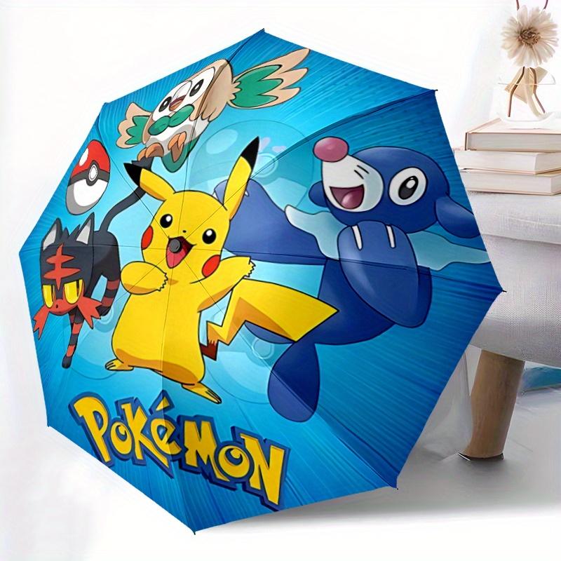 1pc Pokémon Pikachu & Friends Automatic Opening Folding Umbrella - Portable 3-Fold Design with 8 Ribs - Outdoor, for Fans, Travelers, Everyday Us