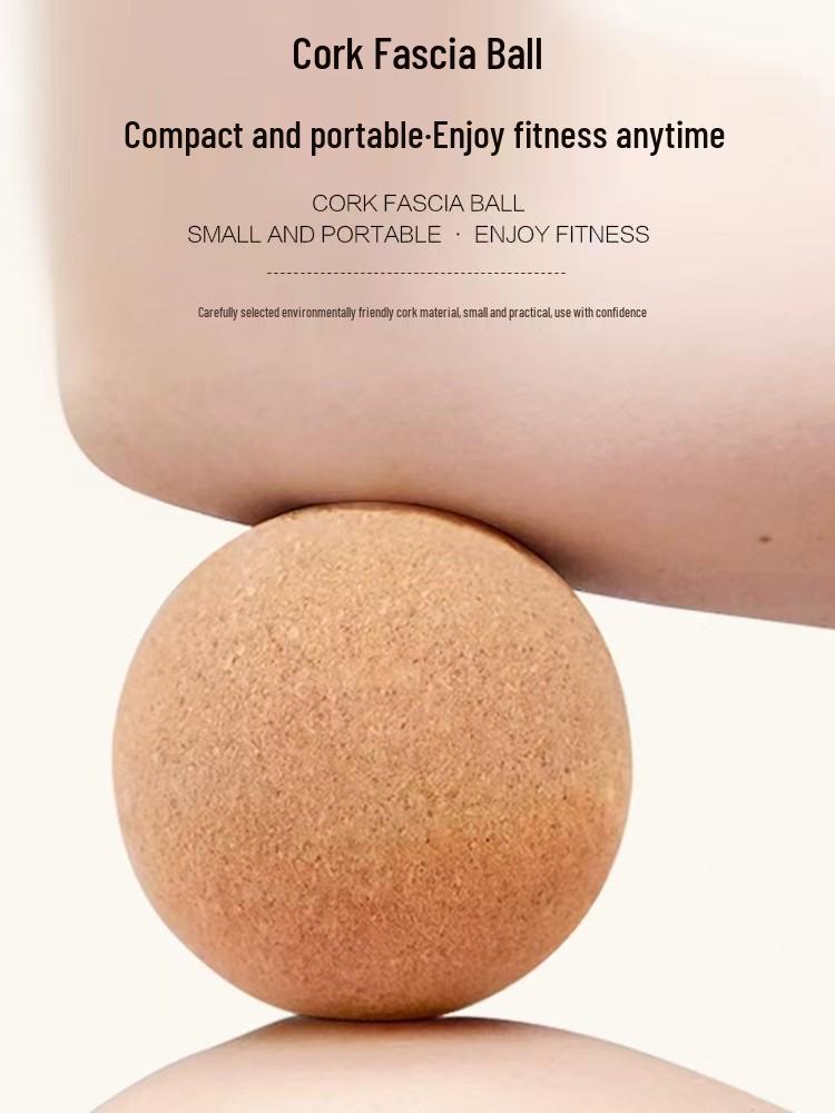High-Density Cork Yoga Massage Ball