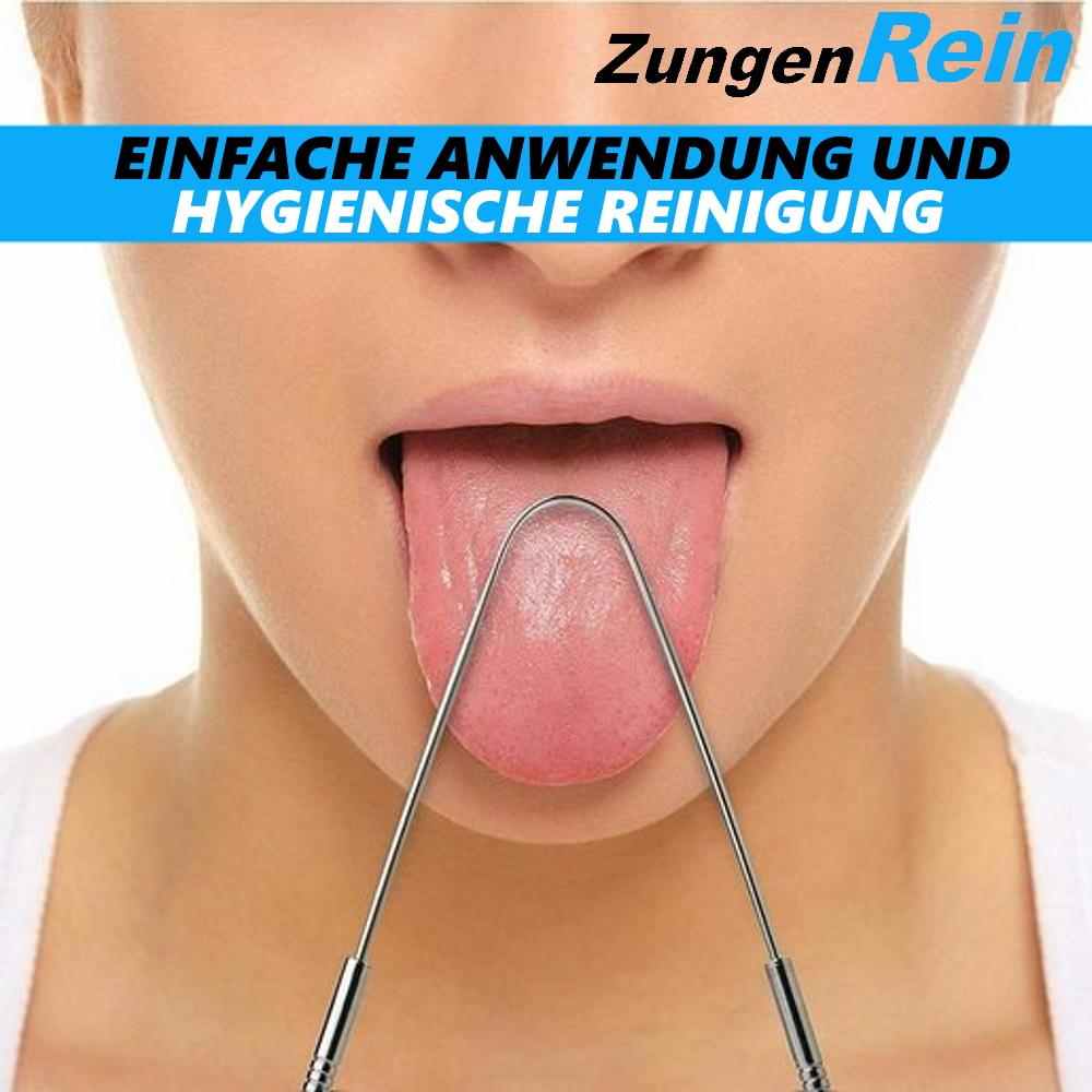 Скребок для языка ZungenRein из нержавеющей стали, щетка для языка Ayurveda [2 шт.]