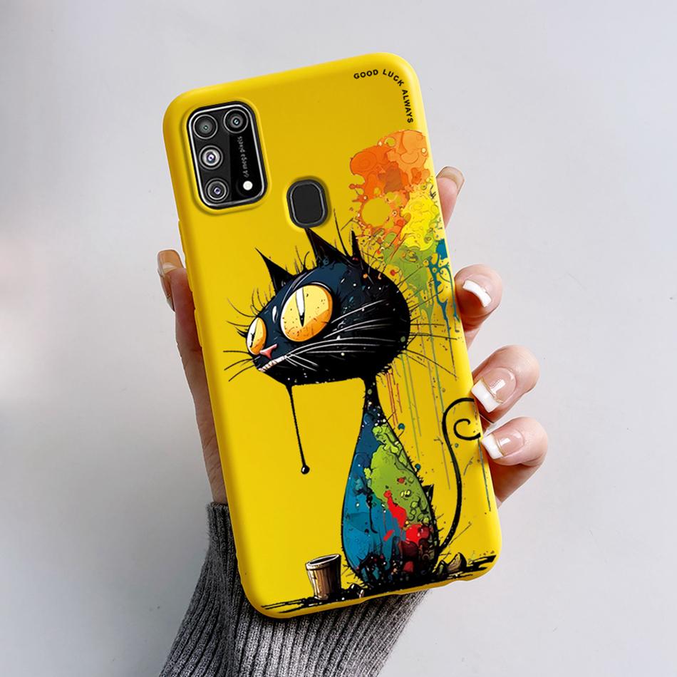 Чехол для Samsung Galaxy M31 Милый Мультяшный Задняя Крышка Силиконовый Мягкий TPU Чехлы для Телефона Для Samsung M31 Prime M 31 s Galaxy M31s Бампер