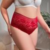 CFSC Women's Large Size Underwear Solid Color Print Lace Underwear