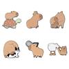 Cuteness Capybara Brooch Adorable Animal Pin Stylish Lapel Pin Alloy Texture Suitable for Backpack and Cloth Decoration