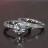 Ladies Ring, Foreigner Wedding Jewelry, Zircon Pair Ring