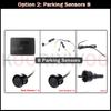 OOWLIVEE Parktronic HD 5" Mirror Monitor Car Parking Sensors 8 Parking System Video Camera Rear Dynamic Trajectory Front Camera