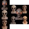 Halloween Alien Mask High-quality Latex Material For Realistic Look