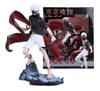 21CM Anime Tokyo Ghoul Kaneki Ken Figure 1/8 Awakened ver Scene Model Toy Doll Can Change Head Stand Aciton Figure PVC