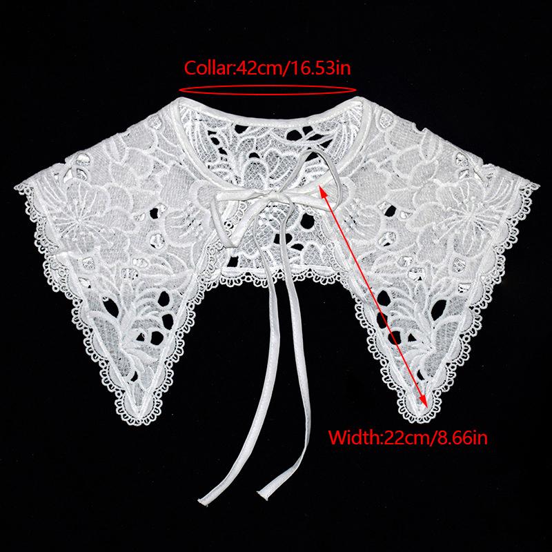 Female Cloud Shoulder Ming System False Collar Small Shawl\t Lace Shawl Peplum Openwork Collar Girl'S Accessory Hanfu