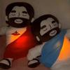 40Cm Breathing Jesus Soothe Plush Toy Kids Stuffed Soft Doll Plushies Comforting Glowing Toy Easter Religious Christmas Gifts