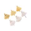 50/100Pcs Pendant Set Balls Charms Pendants Caps Decoration Holder Sphere Stand Replacement Creative Accessory Christmas Parts