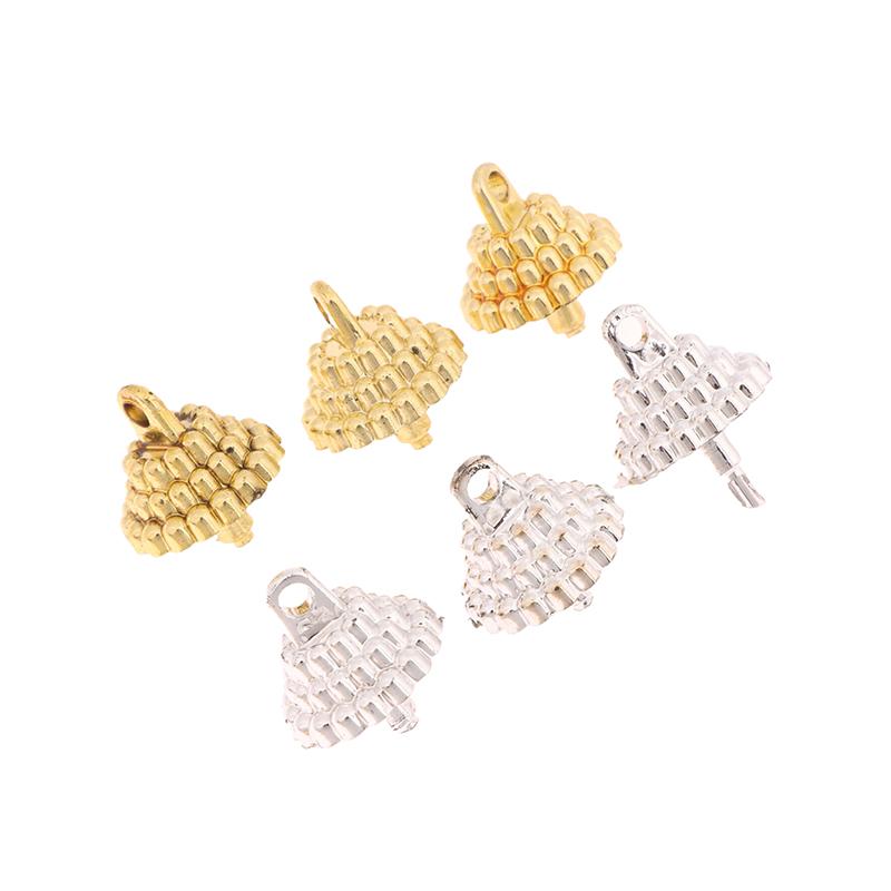 50/100Pcs Pendant Set Balls Charms Pendants Caps Decoration Holder Sphere Stand Replacement Creative Accessory Christmas Parts