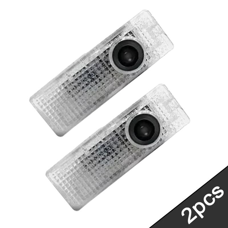BBIU7 2Pcs Led HD Car Door Welcome Light Projector Lamps For BMW 50th Anniversary 1 3 5 7 series E83 F16 E70 Car Styling Accessories