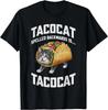 Tacocat наоборот - это смешной кот в тако Графическая футболка Унисекс Повседневная футболка - Мужская летняя хлопковая футболка с принтом