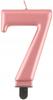 Number 7 Candle, Rose Gold, 8 , 1 Pc
