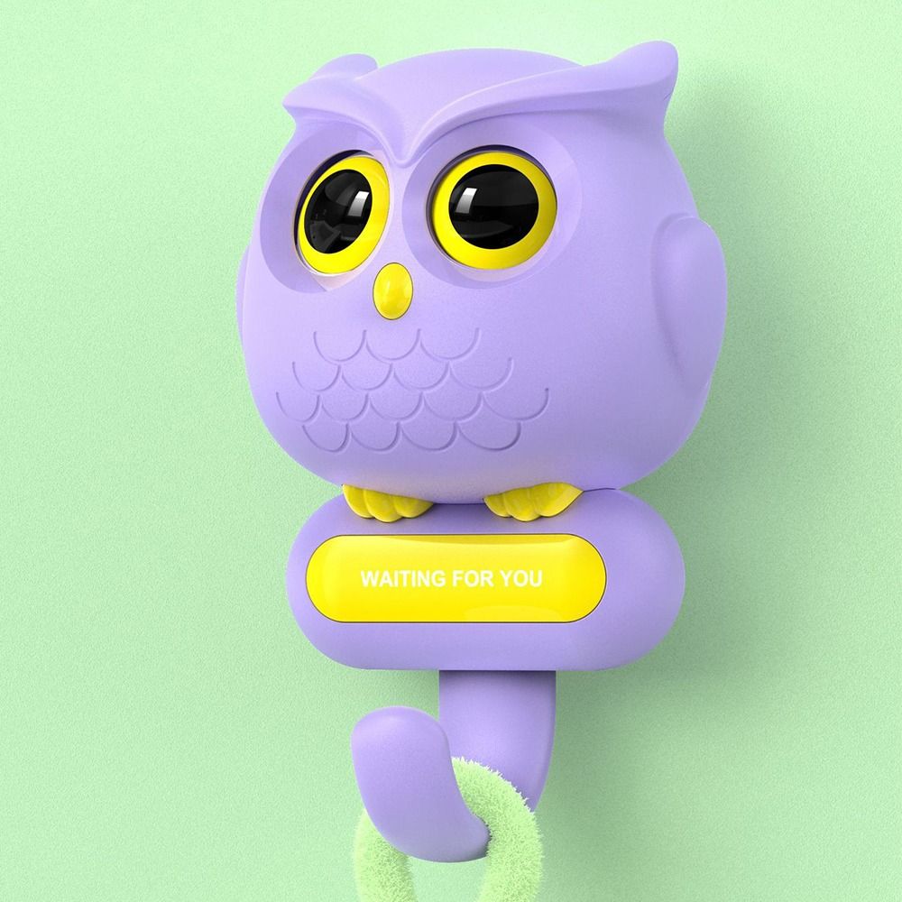 Free Punching Animals Wall Hanging Hook Home Decoration Storage Rack New Owl Blink Hook