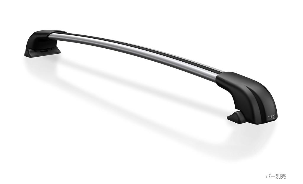 Базовый багажник на крышу Terzo Комплект для Aero с EF100A (от ПИАА) Ножки, 4, Тип крепления на крышу, Черные, Дуги, Замки,