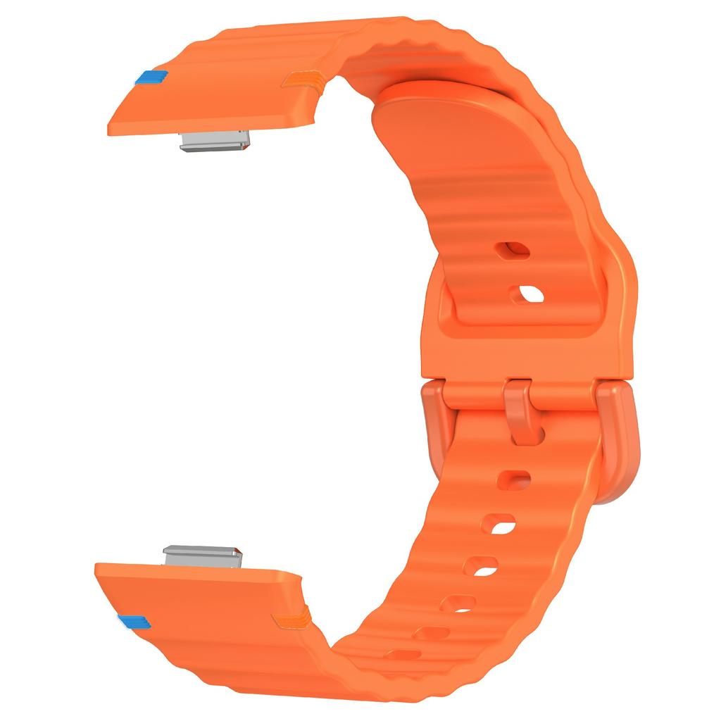 Silicone Watch Strap for Huawei Watch Fit 4 Pro/Fit 4/Fit 3 Wave Stitching Line Design Wrist Band