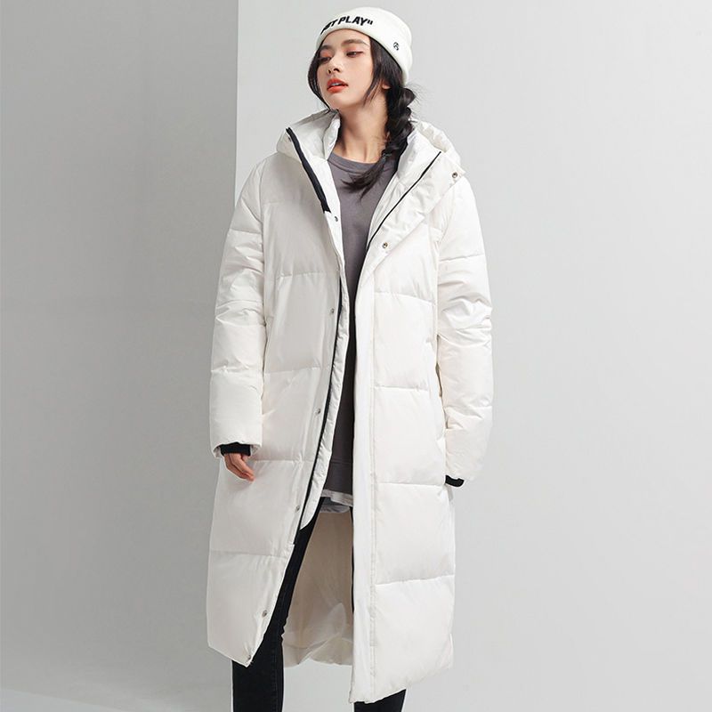 Мужской пуховик, длинное зимнее новое утолщенное пальто, одежда для пар