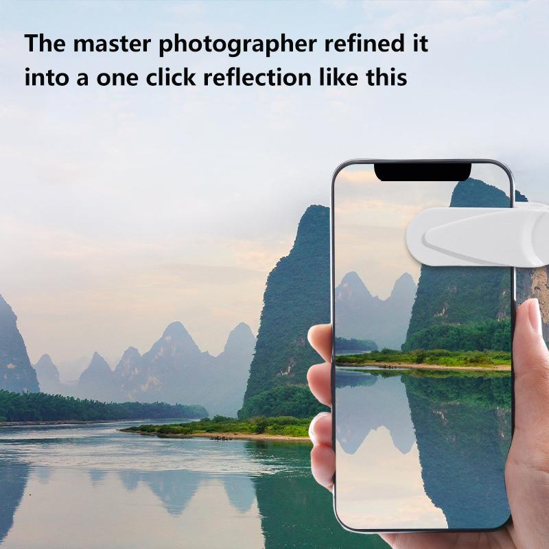 Зеркало для камеры сотового телефона, отражающее HD-объектив, отражающее зеркало для селфи, универсальная отражающая клипса для телефона, задняя уличная линза