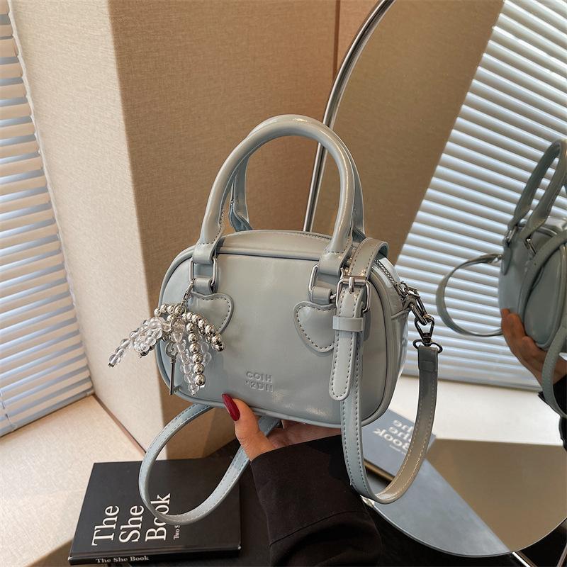 Летняя популярная маленькая сумка женская новая модная универсальная сумка через плечо высококлассная портативная сумка-боулинг