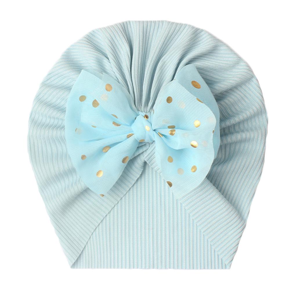 Cotton Baby Hat Solid Color Big Bow Baby Girls Beanie Cap Toddler Kids Baby Boy Headwrap Caps Accessories