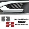 4 шт. Для Ford Mondeo 2013- Декоративная наклейка-кольцо на панель ручки внутренней двери из углеродного волокна, Декорация, Детали интерьера