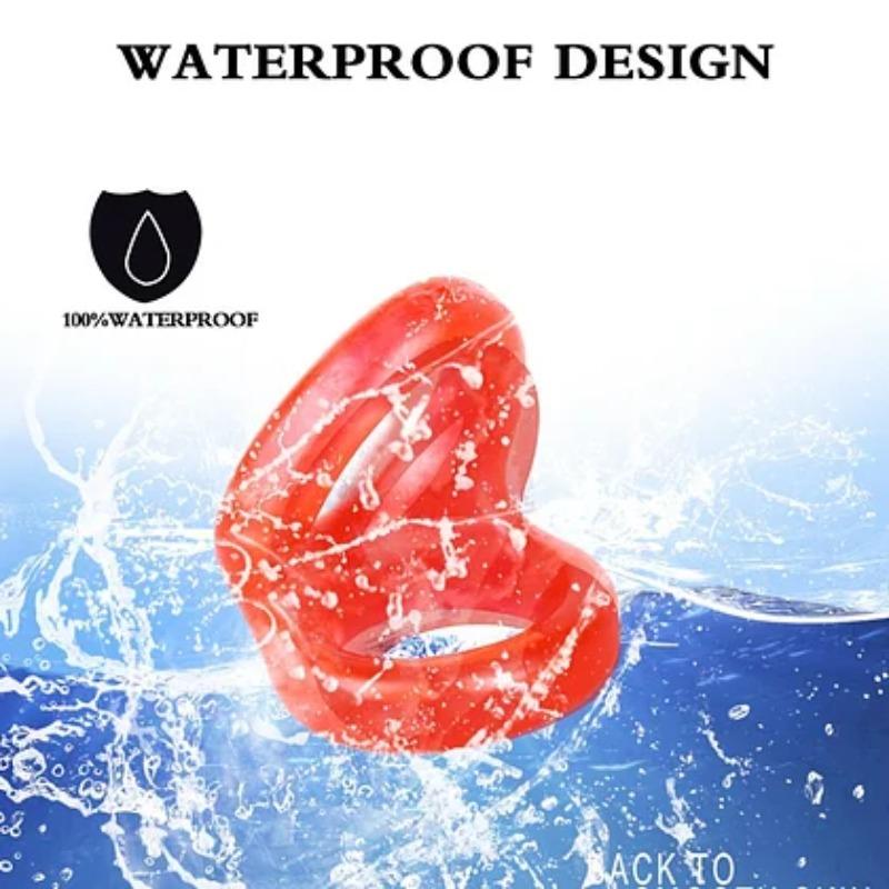 TPE Bundle Sperm Ring Double Egg Penis Ring