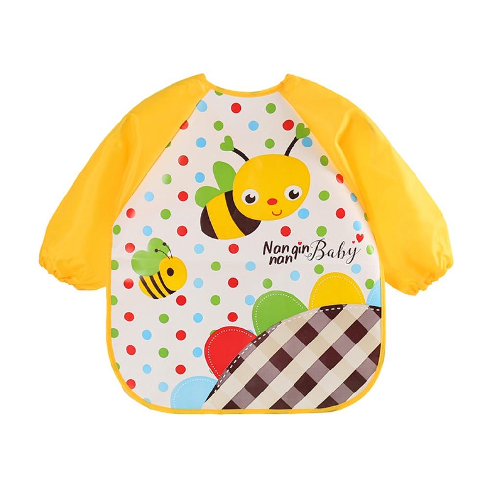 Cartoon Pattern 0-3 Years Baby Anti-dirty Bib PEVA Dirt Proof Feeding Burp Cloths Baby Eating