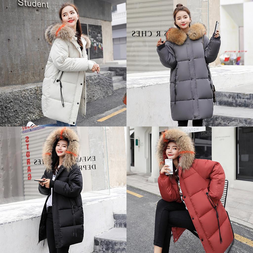 Premium Quality In The Long Section Of Down Cotton Women's Fashion Thickening Casual Wind Coats For All Occasions