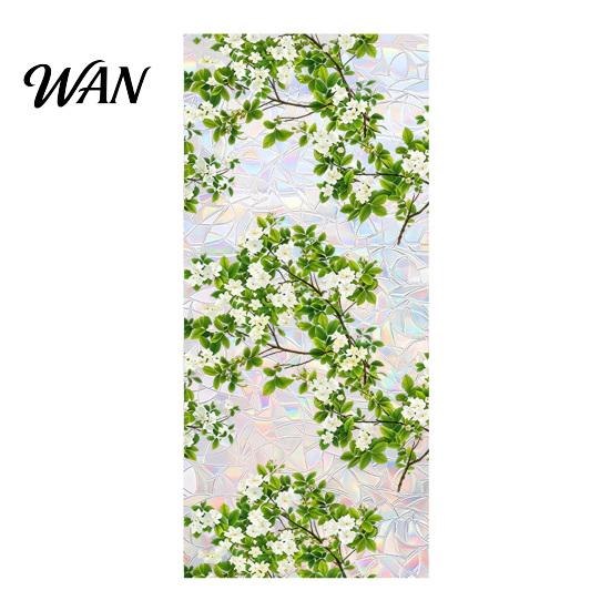 Decorative Window Film Rainbow Privacy Film, Stained Glass Pattern Sticker, Static Sunlight Reflecting Sticker Cling, Sun Blocking Reusable Decals for