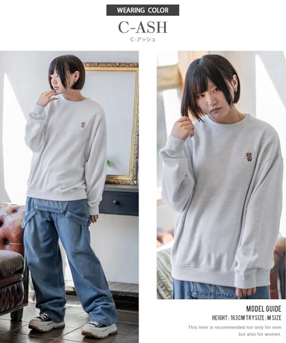 [IMPROVES] [SIDEWAYSTANCE] Embroidered One-Point Fleece Sweatshirt