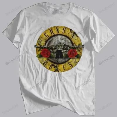 Женская футболка летняя футболка Guns N Roses логотип пули рок бренд футболка больших размеров топы летняя мода уличная одежда