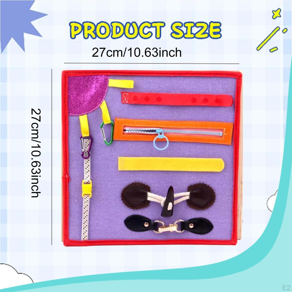 Activity Board Accessory Part Preschool Learning Dress Mat for