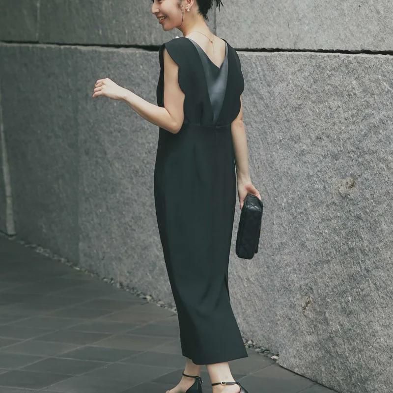 Женская юбка-жилет с жемчужной отделкой и авангардным декором