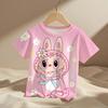 Summer Labubu Anime Funny 3D Print Kids T-Shirts Cartoon Streetwear Boy Girls Child Clothing Cool Tops