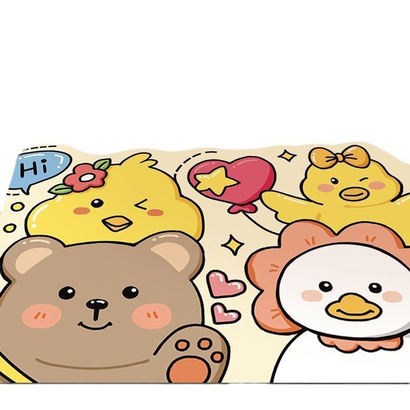 Мультяшный Может Любить Домашний Дверной Коврик Дверной Грязный Противоскользящий Коврик В Дверь Прихожая Можно Резать Ковер