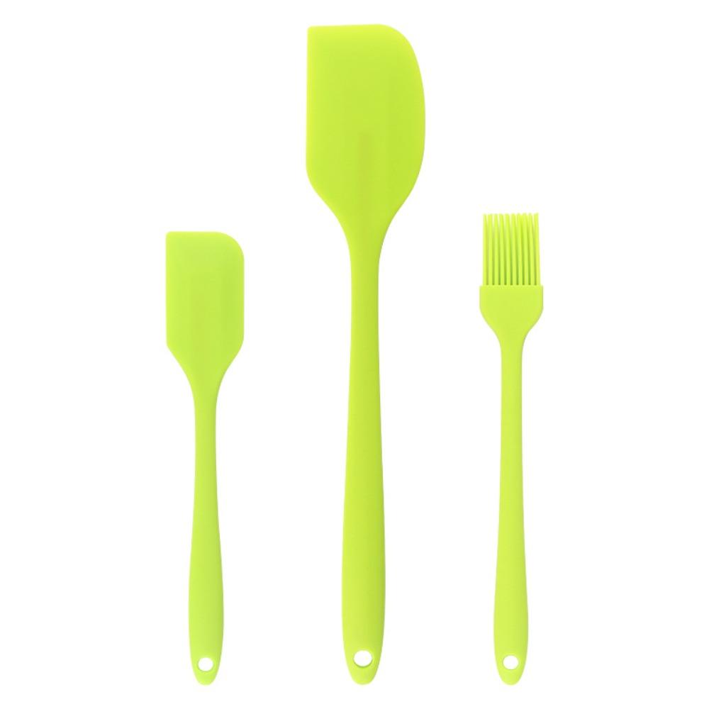 Набор силиконовых лопаток из 3 штук, пищевой силикон, термостойкие, для посуды с антипригарным покрытием, кухонный гаджет, кухонные инструменты