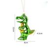 Glass Painted Christmas Decorations Green Christmas Tree Pendant  for Mall Window Scene Layout