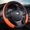 Leather Universal Car Steering-wheel Cover 37CM-38CM Car-styling Sport Auto Steering Wheel Covers