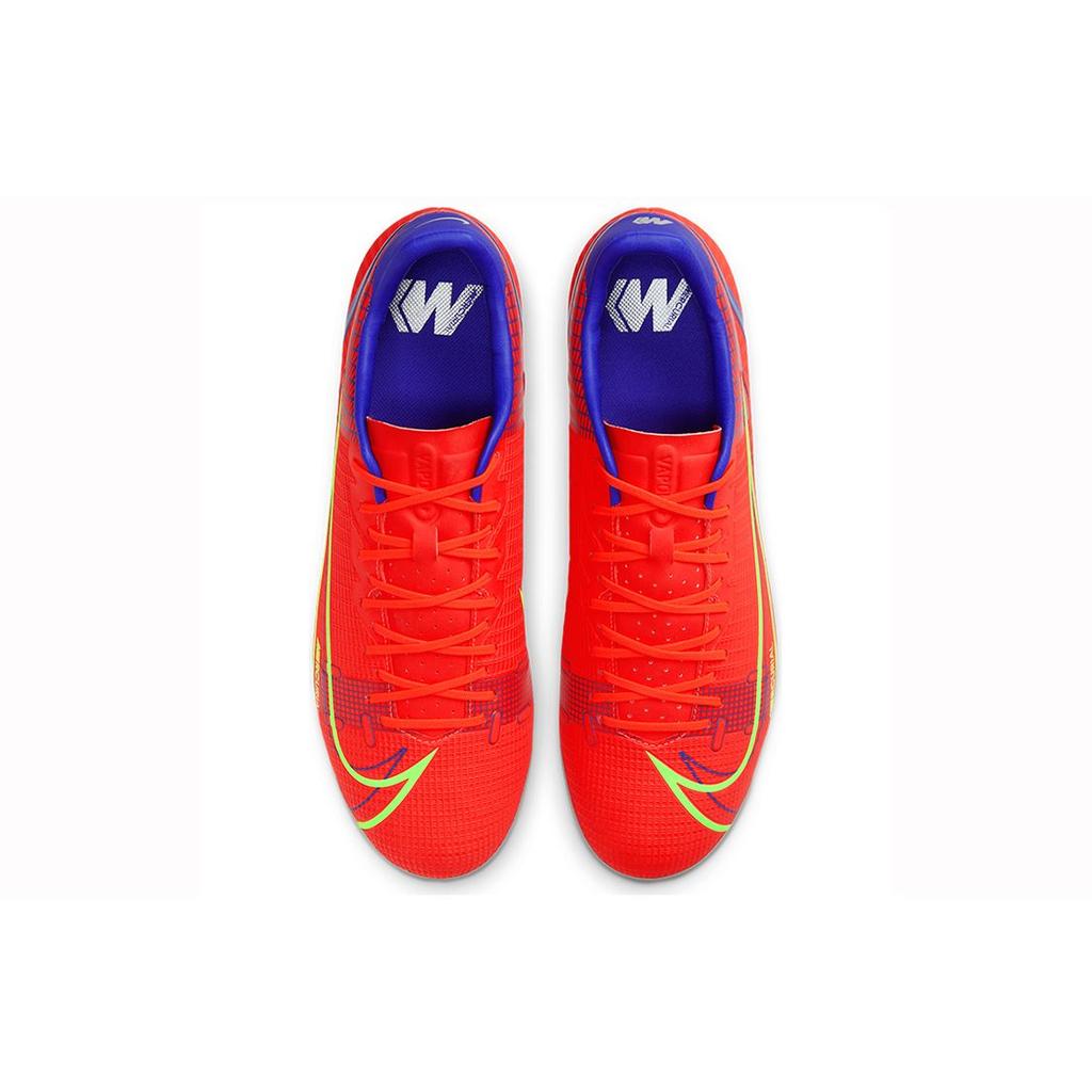 Nike Mercurial Vapor 14 Academy Удобные Универсальные Низкие Бутсы для Футбола с Шипами для Искусственного Газона Мужские Футбольные Бутсы Красно-Зеленые CV0967-600