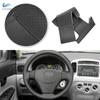 Черные автомобильные аксессуары, чехол на руль, кожаная отделка для Hyundai Accent 2006-2011 Getz 2005 для Kia Rio 5 2006 2007 2008