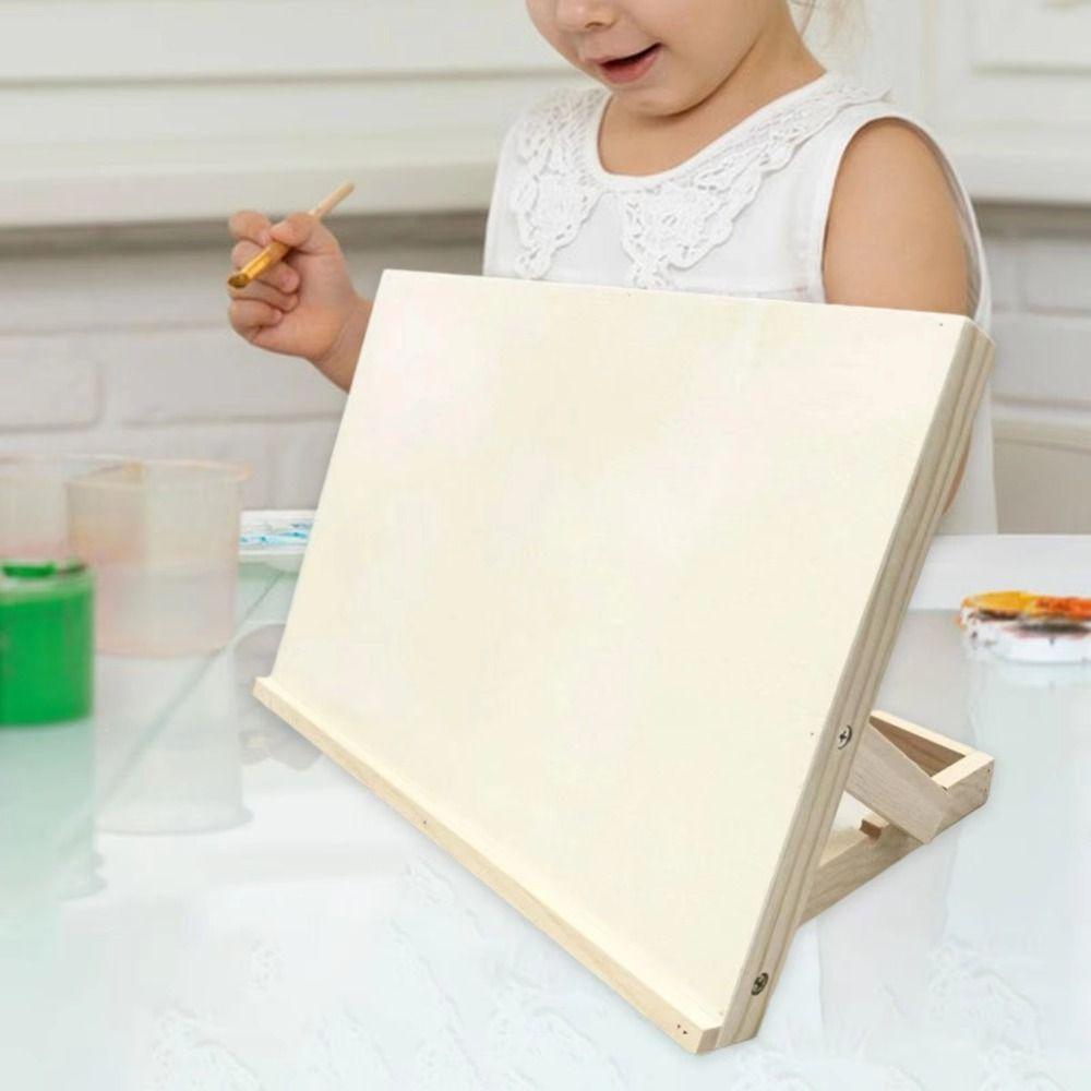 Portable Sketching Board Adjustable Angle Painting Holder Wooden Table Easel Art Students