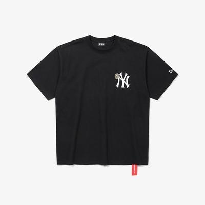 New Era Футболка с кольцом чемпиона New York Yankees Черная 15147549