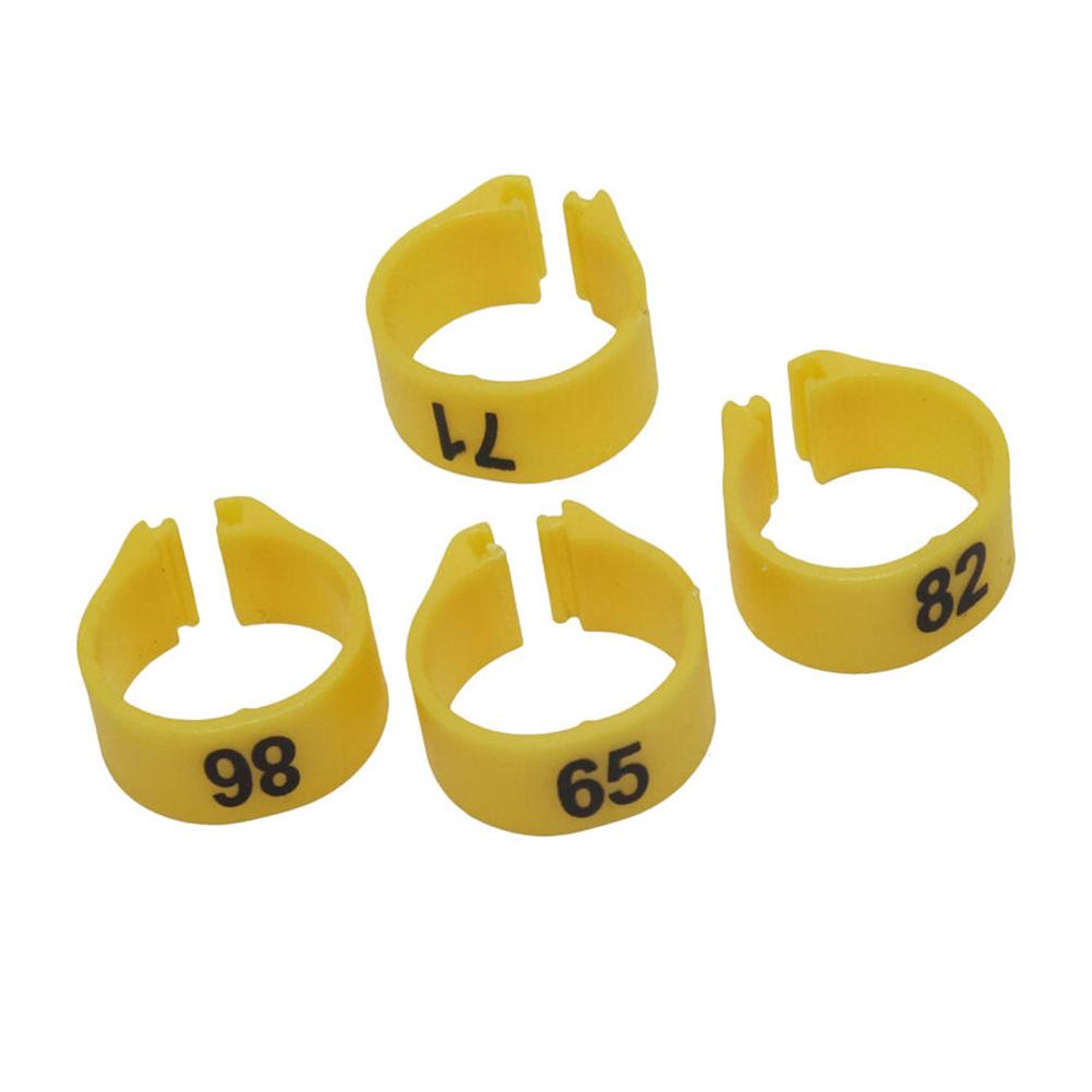 Пластиковые кольца для птиц. 100 шт