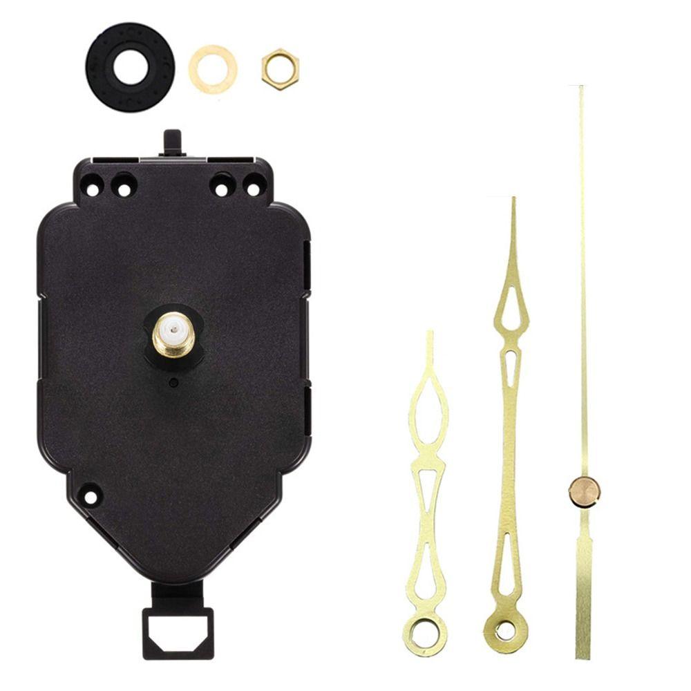 Черный маятниковый механизм часов с указателем часов/минут/секунд, детали настенных часов, комплект стрелок часов