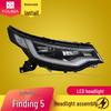 LED Matrix Lens Headlight with Daytime Running Light for Land Rover Discovery 5: Low and High Trim Compatibility