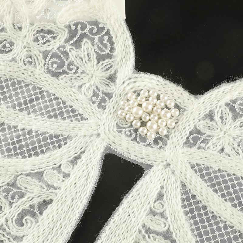 Duoku Мультяшный Кружевной Бант Кружевная Вышивка Наклейка Сделай Сам Аксессуары для Ручного Счета Брошь Заколка Ювелирные Аксессуары Тканевая Наклейка