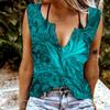 Женские майки, сексуальные летние топы без рукавов с v-образным вырезом, жилет с 3D принтом павлина, крутые легкие топы