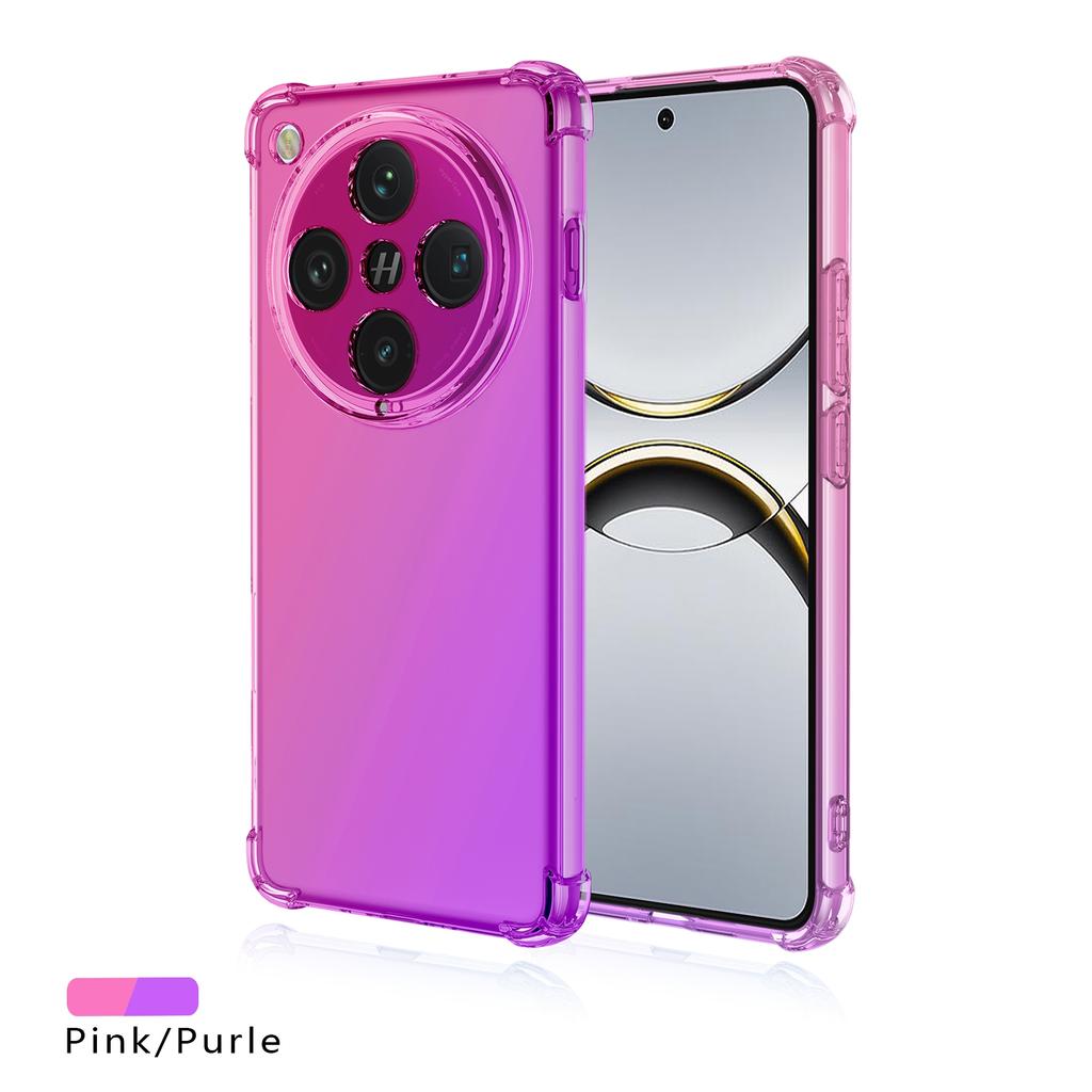 Градиентный силиконовый чехол для Find X8 Pro X 8 X7 Ultra X6 Pro Четыре угла противоударные подушки безопасности Мягкая прозрачная задняя крышка TPU для OPPO Find X8pro